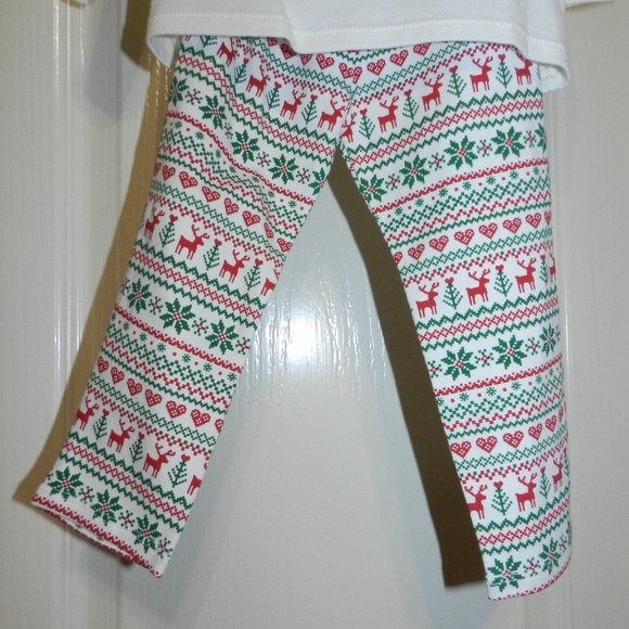 Christmas Tunic Legging Outfit Girls Mud Pie - Picture 4 of 6